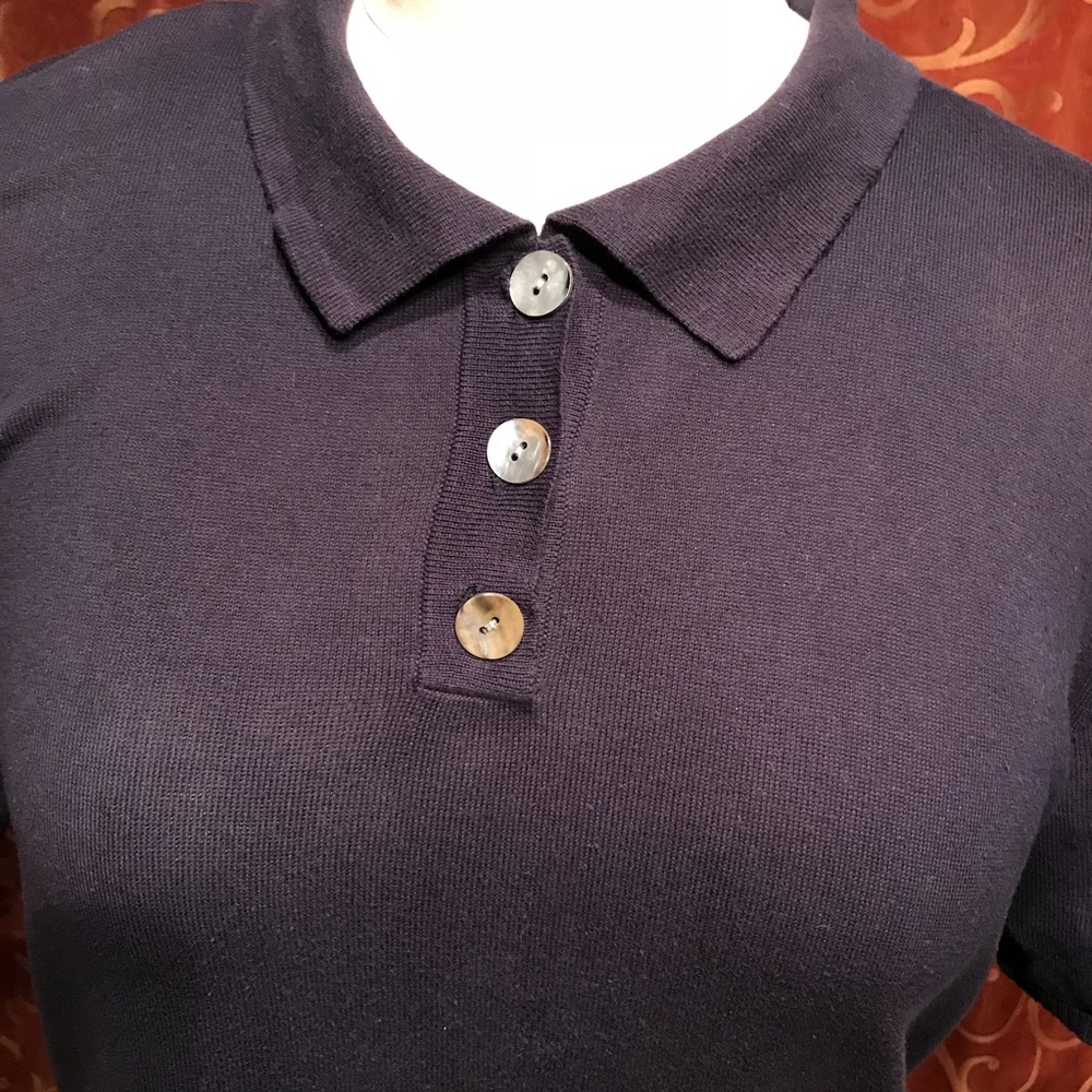 Talbot’s demure cotton knit top-excellent detail - Picture 2 of 8